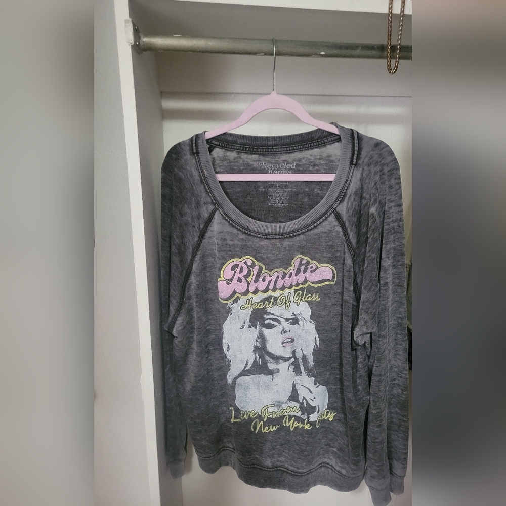 LANE FADDED GRAY BLONDIE SWEATSHIRT